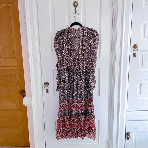 Ulla Johnson Alessandra Silk Dress in Midnight - Picture 2 of 14